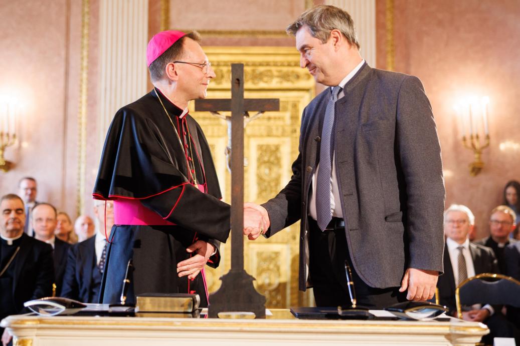 Vereidigung des künftigen Erzbischofs Herwig Gössl im Prinz-Carl-Palais in München