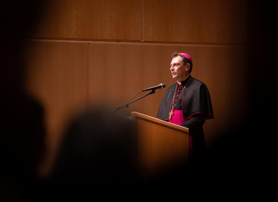 Weihbischof Herwig Gössl beim Neujahrsempfang des Erzbistums Bamberg 2023