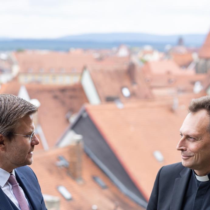 Erzbischof Gössl und Nürnbergs OB König im Interview