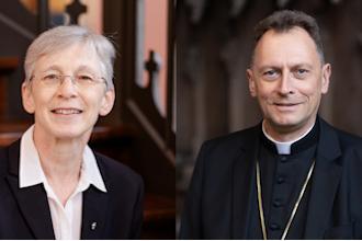 Regionalbischöfin Berthild Sachs und Erzbischof Herwig Gössl